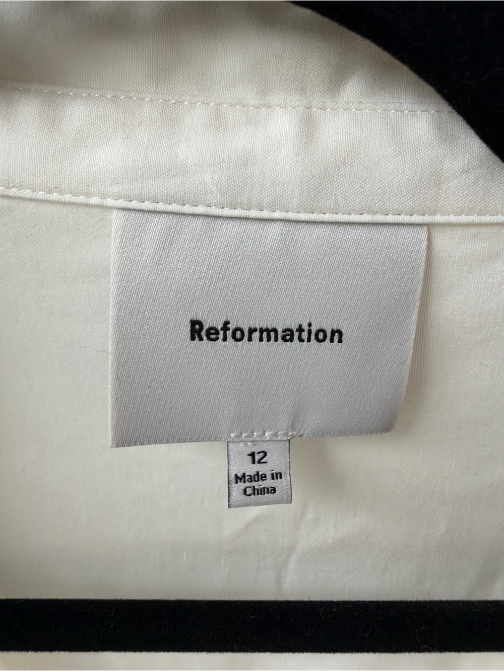 Reformation Ivory Ruched Button-Front Shirt - Picture 5 of 8